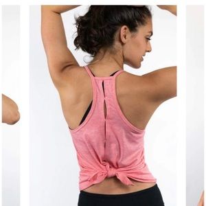 DAE tie back lightweight racerback tank